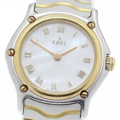 エベル EBEL E1157111 クラシックウェーブ ホワイトシェル文字盤 クォーツ レディース _961142のサムネイル