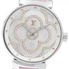 ルイ・ヴィトン LOUIS VUITTON QA021 タンブール ムーン ディヴァイン ダイヤ シェル クォーツ メンズ 良品 箱・保証書付き_960043のサムネイル