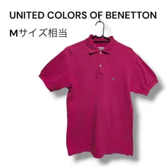 a2674 ベネトン ポロシャツ M相当 ピンク 半袖 UNITED COLORS OFのサムネイル
