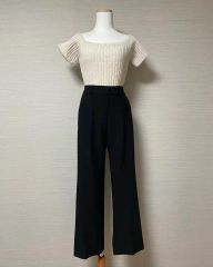 美品 SLDO. エスルド 4WAY STRETCH リブパンツ ブラック L - メルカリ