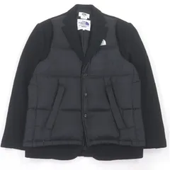極美品□THE NORTH FACE eYe JUNYA WATANABE MAN ザ・ノースフェイス アイ ジュンヤワタナベ マン 23AW WL-J912 素材切り替え テーラード ダウンジャケット ブラック M 日本製 正規品 メンズのサムネイル