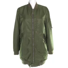 極美品△MM6 Maison Margiela エムエムシックス メゾンマルジェラ 21AW S52AA0115 ミリタリーブルゾン MA-1 ロング ジャケット カーキ 36 イタリア製 正規品 レディースのサムネイル