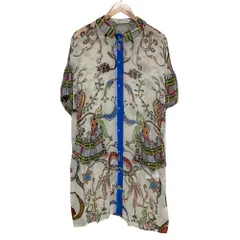 美品 TSUMORI CHISATO ツモリチサト ようきな世界へドッキング ワンピース 2 ホワイト マルチカラー レディース 古着 中古 USEDのサムネイル
