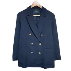美品 25AW FRAMe WORK フレームワーク TWRカルゼDBジャケット ダブルブレスト ブレザー 38 ネイビー レディース 古着 中古 USEDのサムネイル