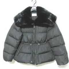 美品 23AW CELFORD セルフォード ファー衿付き中綿コート CWFC235013 サイズ36 ブラック レディース 古着 中古 USED