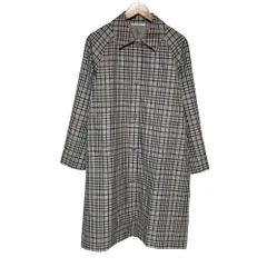 美品 B&Y ビューティーアンドユース ユナイテッドアローズ 25年商品 チェック ステンカラーコート サイズM マルチカラー レディース 古着 中古 USEDのサムネイル