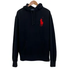 Polo Ralph Lauren ポロラルフローレン ビッグポニー プルオーバー スウェットパーカー M ブラック メンズ 古着 中古 USED