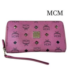 希少❣️MCM 長財布 ピンク ヴィセトス ラウンドファスナー ピンク 
