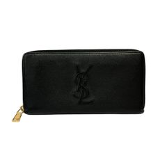 SAINT LAURENT サンローラン カサンドラ 長財布 ラウンドジップ 黒