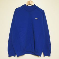 美品 TFW49 ティーエフダブリュー モックネック Tシャツ ネイビー