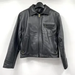 【中古】Schott シングルライダースジャケット ブラック サイズ40 AT-101E ショット[17]のサムネイル