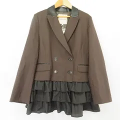未使用 25AW Apuweiser-riche アプワイザーリッシェ フリルレイヤードジャケット 25340271 サイズ1 ブラウン レディース 古着 中古 USEDのサムネイル