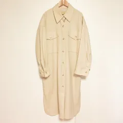 美品 Curensology カレンソロジー ドライウールツイルロングブルゾン コート CL907104ER サイズ36 ベージュ レディース 古着 中古 USEDのサムネイル