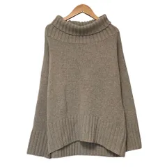美品 Deuxieme Classe ドゥーズィエムクラス ウールカシミヤ タートルニット セーター グレージュ レディース 古着 中古 USEDのサムネイル