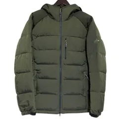 美品 MAMMUT マムート ジップアップ フーディー ダウンジャケット 1013-00690 サイズL 165/92A カーキ レディース 古着 中古 USEDのサムネイル