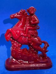寿山石 手把件 精工彫刻「飛龍在天」】73×42×28mm / 98g｜No.5371 