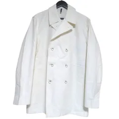 美品 DIOR HOMME ディオールオム リングボタン コットン Pコート ジャケット サイズ48 ホワイト メンズ 古着 中古 USEDのサムネイル