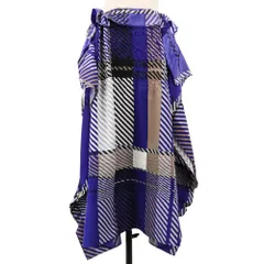 美品 ISSEY MIYAKE イッセイミヤケ レジメンタルストライプ ロング スカート サイズ2 ブルー  サンプル品 レディース 古着 中古 USEDのサムネイル