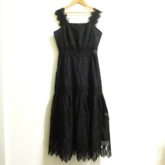 希少【ザラ】レース プリーツ ノースリーブ ロング ドレス ワンピース 