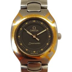 OMEGA オメガ ポラリス ゴールドコンビ 電池交換済 稼働品 余り駒付き 