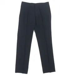 極美品▼HERMES エルメス コットン リネン 総柄 ノータック センタープレス スラックス パンツ ネイビー 38 イタリア製 メンズのサムネイル