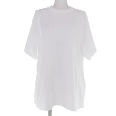 極美品☆MM6 Maison Margiela エムエムシックス メゾンマルジェラ 25SS S62GD0202 コットン100％ オーバーサイズ 半袖Ｔシャツ ホワイト XS イタリア製 正規品 レディースのサムネイル