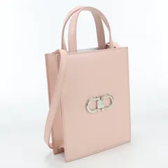 FERRAGAMO フェラガモ 2WAY ガンチーニ 21 8358 トートバッグ カーフ【中古】 レディースのサムネイル