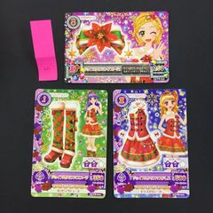 アイカツカード ジングルベルのラブリーサンタコーデセット 星宮いちご