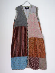 tricot COMME des GARCONSトリコ コムデギャルソン AD2012 パッチワーク ワンピース【M】【LOPA82232】のサムネイル