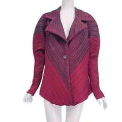 未使用級 ISSEY MIYAKE イッセイミヤケ ジャケット ワインレッド x レッドのサムネイル