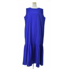 allureville エスパンディギャザーワンピース ブルー ノースリーブ