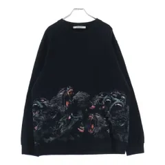GIVENCHY (ジバンシィ) 16AW Screeching Monkey Print Cotton Jersey Sweatshirt スクリーチングモンキープリント クルーネックスウェットトレーナー ブラック 16F 7308 653のサムネイル