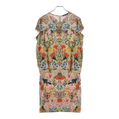 Alexander McQueen (アレキサンダーマックイーン) Multi-Color Rayon Blend Floral Long Sleeve Dress 総柄 レーヨン ワンピース ドレス マルチ 344533 QCL15のサムネイル