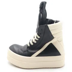 Rick Owens (リックオウエンス) Mega Bumper Geobasket Sneaker メガバンパー ジオバスケットレザーハイカットスニーカー シューズ ブラック/ホワイトのサムネイル