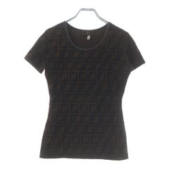 FENDI フェンディ ズッカ柄 半袖ニットTシャツ - メルカリ