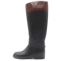 AIGLE (エーグル) ラバー ロング レイン ブーツ ブラック/ブラウンのサムネイル