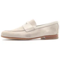 JOHN LOBB (ジョンロブ) HENDRA スウェードレザー コインローファー シューズ 革靴 グレー 10のサムネイル
