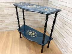 極美品】DEMAIN コンソールテーブル イタリア 象嵌 - メルカリ