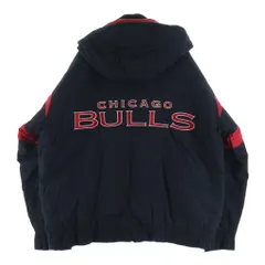 VINTAGE (ヴィンテージ) 90S VINTAGE LOGO 7 CHICAGO BULLS ヴィンテージ ロゴセブン シカゴブルズ ロゴ刺繍 中綿フーデッドジャケット ブラック/レッドのサムネイル