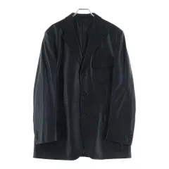 BURBERRY (バーバリー) ラムスキン レザー 3B テーラード ジャケット ブラック BBR26-140-09のサムネイル