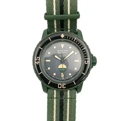 BLANCPAIN swatch ブランパン スウォッチ 時計 SCUBA フィフティファゾムス グリーンアビス SO35G100 グリーン文字盤 バイオセラミック ナイロン メンズ アナログ 新古未使用展示品のサムネイル