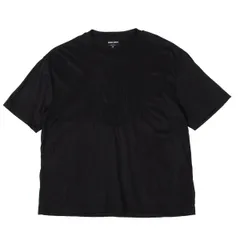 ジョルジオ アルマーニGIORGIO ARMANI ロゴ刺繍キュプラコットンTシャツ 黒48のサムネイル