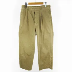 オーラリー AURALEE 26SS 3 GARMENT-DYED FINX LIGHT CHINO ONE-TUCK WIDE PANTS チノパンツ A26SP02LF ワイド ベージュ コットン ボトムスのサムネイル
