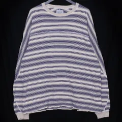 CHANGES ボーダーロングスリーブTシャツ サイズ1 アイボリー ブルーのサムネイル