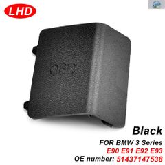 LHD 51437147538 킥 패널 트림 캡 자동차 교체 부품 OBDII OBD 2 II 플러그 포트 커버 BMW E90 E91 E92 E93 3 시리즈 용