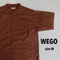 【WEGO】ブラウンのシンプルな半袖シャツ 無地【Mサイズ】[E-132]のサムネイル