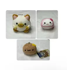 まとめ）クラシック マル猫 ぬいぐるみ キーホルダー クラシック まんじゅう キーホルダー クラシック タマコンちゃん キーホルダー