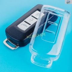 미츠비시 아웃랜더, 이클립스, 크로스, ASX, 파제로 스포츠, RVR, 미라지용 투명 클리어 카키 포브 커버 케이스 홀더