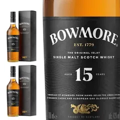 ２本セット ボウモア 15年 シングルモルト ウイスキー 700ml 外箱 ギフトボックス ウイスキー スコットランド スコッチ 700ml BOWMORE 15 正規品のサムネイル