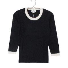 現行♡美品♡プラダ サマーニット シアー ボートネック 七分袖 42